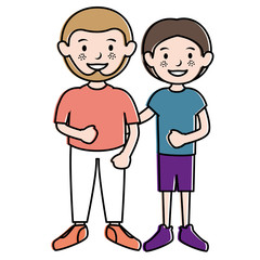 father with son avatars characters