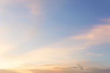 Abwaschbare Fototapete Himmel Bunter Himmel bei Sonnenuntergang als Hintergrund