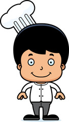 Cartoon Smiling Chef Boy