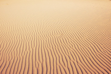 Colorful sunset over mysterious desert in Turkey
