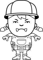 Angry Builder Girl