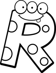 Letter R Monster