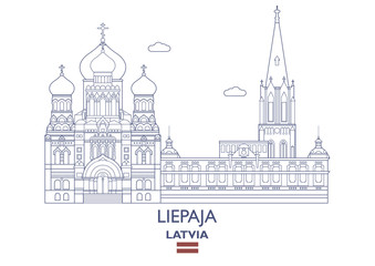 Liepaja City Skyline, Latvia