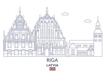 Riga City Skyline, Latvia