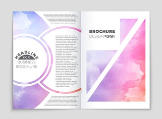 Fototapeta premium Abstract vector layout background set. For art template design, list, front page, mockup brochure theme style, banner, idea, cover, booklet, print, flyer, book, blank, card, ad, sign, sheet,, a4.