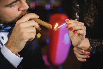 Man with a cigar