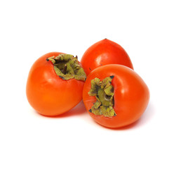 Persimmon fruit isolated on white