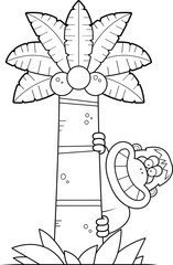 Cartoon Bigfoot Tree