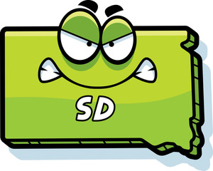 Cartoon Angry South Dakota