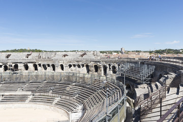 The city of Nimes in the south of France