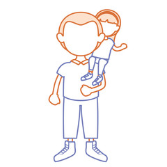 father with daughter avatars characters