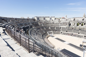 The city of Nimes in the south of France