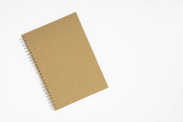 brown book isolated on white background