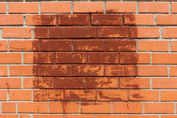 Place for graphic on a brick wall