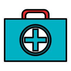 Obraz premium medical kit isolated icon