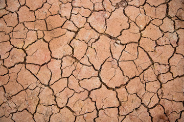climate change, global warming, closeup cracked soil