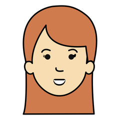 beautiful woman head avatar character