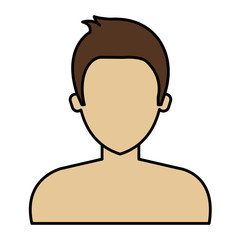 young man shirtless avatar character