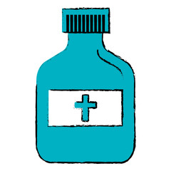 Fototapeta premium bottle medical isolated icon