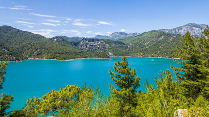 Obraz premium Turquoise sea among the mountains. Incredible Turkey.