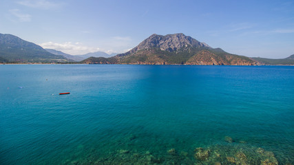 Fototapeta premium Turquoise sea among the mountains. Incredible Turkey.