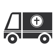 ambulance vehicle isolated icon