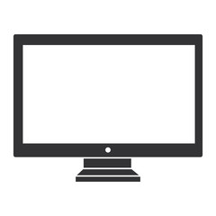 Fototapeta premium computer display isolated icon