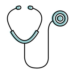 stethoscope medical isolated icon