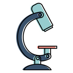 microscope laboratory isolated icon