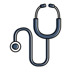 stethoscope medical isolated icon