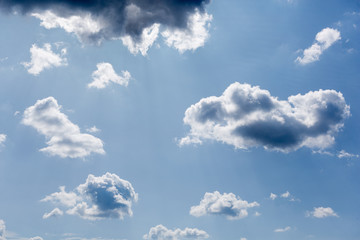 Light gentle cloud on a blue sky
