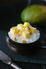 Mango with sticky rice - beautiful sweet dessert.
