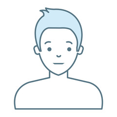 young man shirtless avatar character