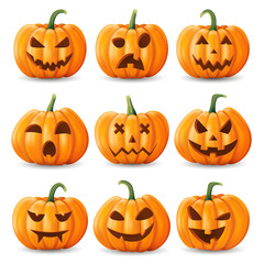 Halloween background, pumpkin.Greeting card for party and sale. Autumn holidays. Vector illustration EPS10.