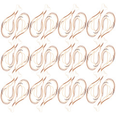 Fototapeta premium Roasted chicken leg repetition