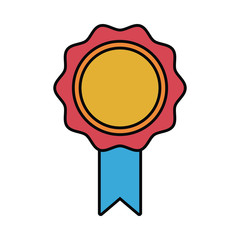 Medal award symbol icon vector illustration graphic design