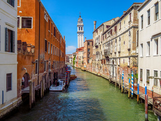 Fototapeta na wymiar Venice - Falling campanile in Venice