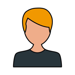 Man avatar cartoon icon vector illustration graphic design