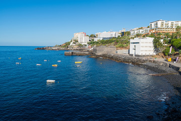 hotels on the coast of Funchal, capital of the Portuguese island of Madeira