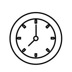Wall clock isolated icon vector illustration graphic design