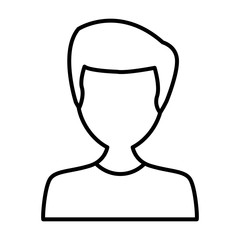 Man avatar cartoon icon vector illustration graphic design