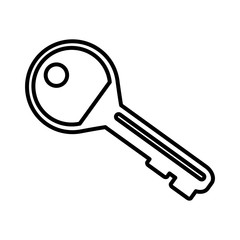 Door key isolated icon vector illustration graphic design