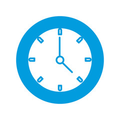 Wall clock isolated icon vector illustration graphic design
