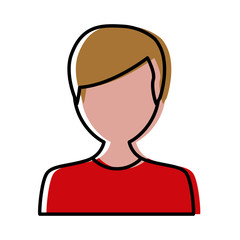Man avatar cartoon icon vector illustration graphic design