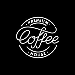 Coffee stamp black