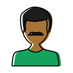 Man avatar cartoon icon vector illustration graphic design