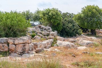 Fototapeta na wymiar Etri ruins near Beit Shemesh
