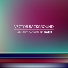 Abstract Creative concept vector multicolored blurred background set. For Web and Mobile Applications, art illustration template design, business infographic and social media, modern decoration