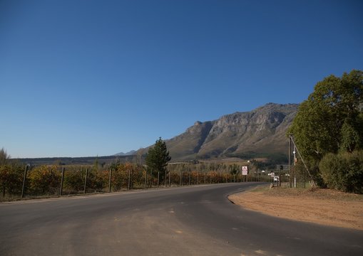 Landscape Of The Western Cape Along The Route 62 In South Africa