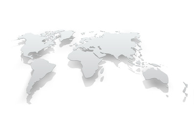 Image of world map paper. The concept illustration